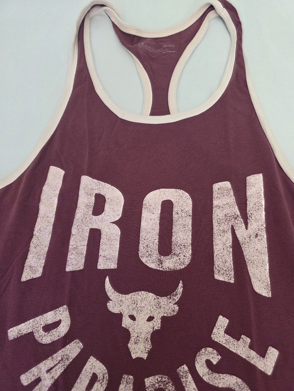 Iron Paradise MENS Maroon Racerback Tank Top - Picture 2 of 4
